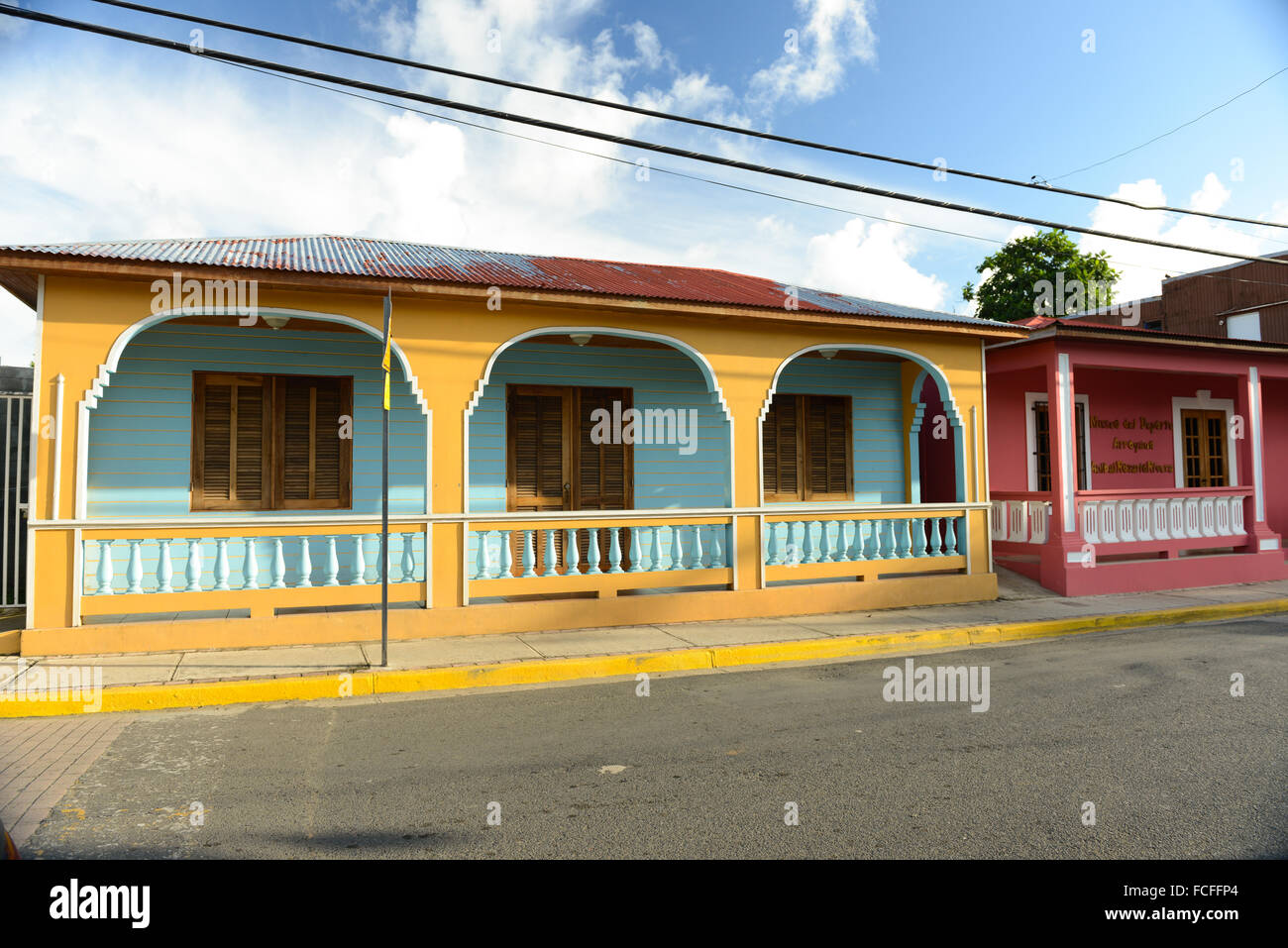Private home. Architecture of Arroyo, Puerto Rico. Caribbean Island