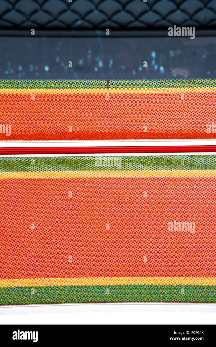 bangkok in the temple thailand abstract cross colors roof wat palaces