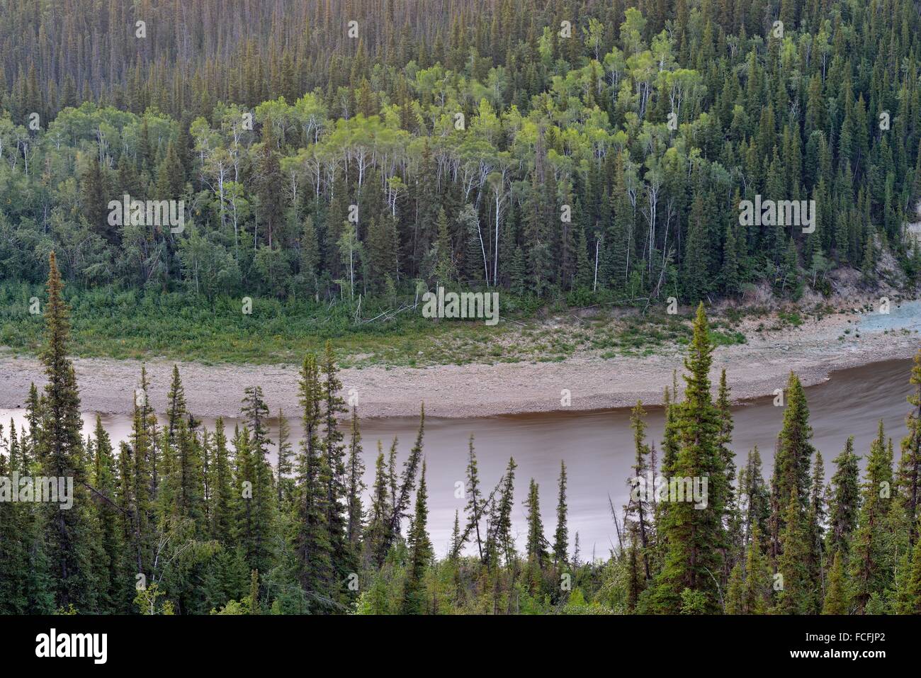 Hay River, Enterprise, Northwest Territories, Canada. Stock Photo