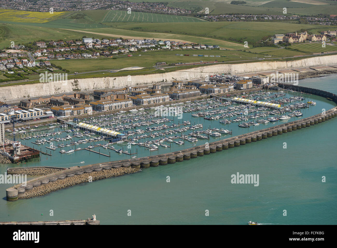 An aerial view of Brighton Marina in East Sussex Stock Photo Alamy