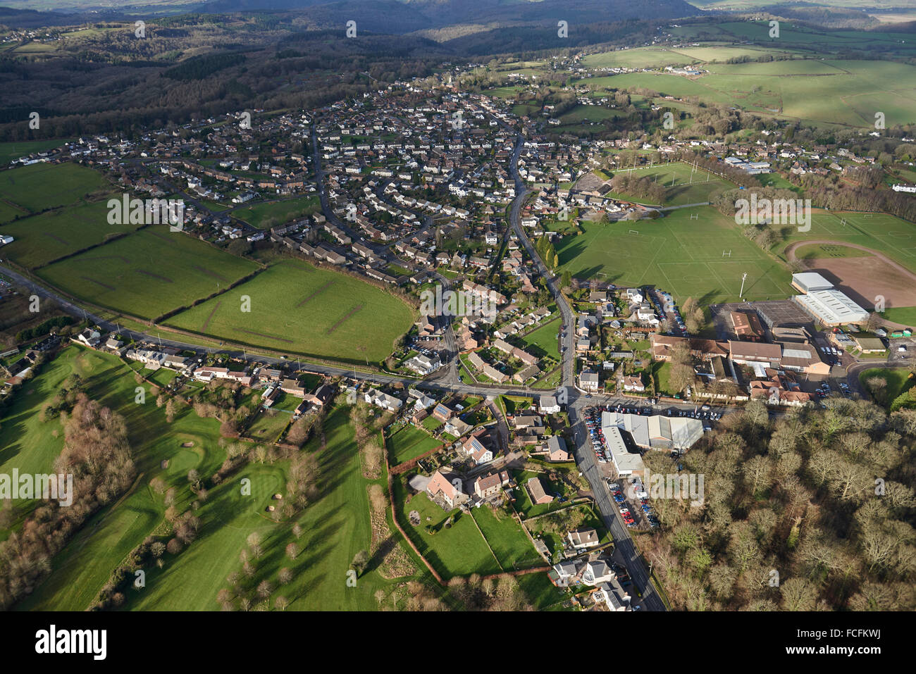 An aerial view of the Gloucestershire village of Berry Hill and