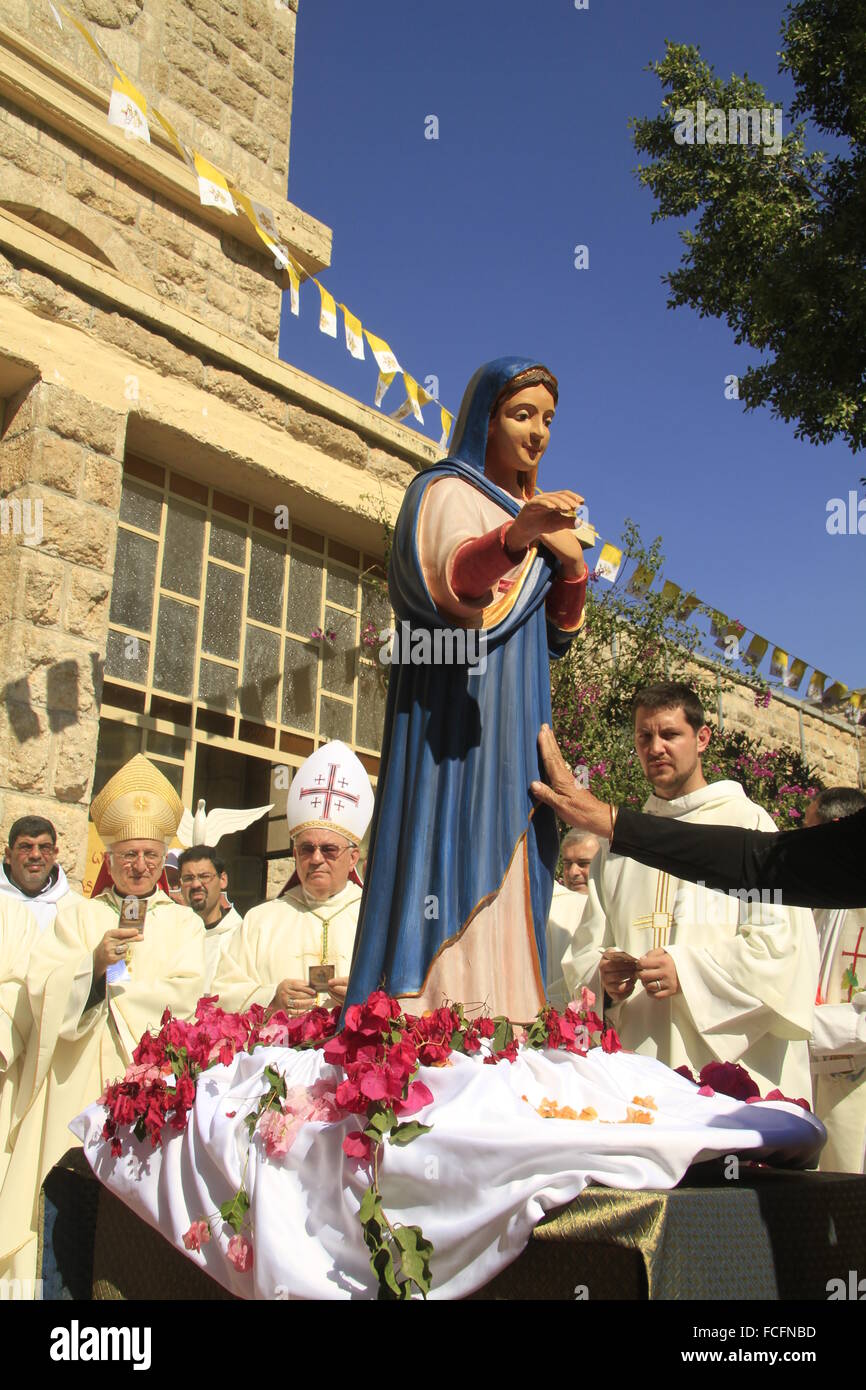 Israel, Shephelah, Feast of Our Lady of Palestine at Deir Rafat “Our Lady Queen of Palestine and