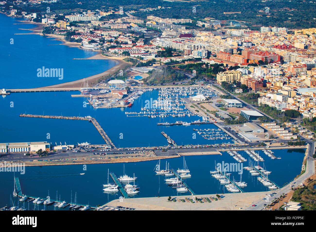 town of Sant Carles de la Rapita in the Ebro Delta. Catalonia, Spain Stock  Photo - Alamy