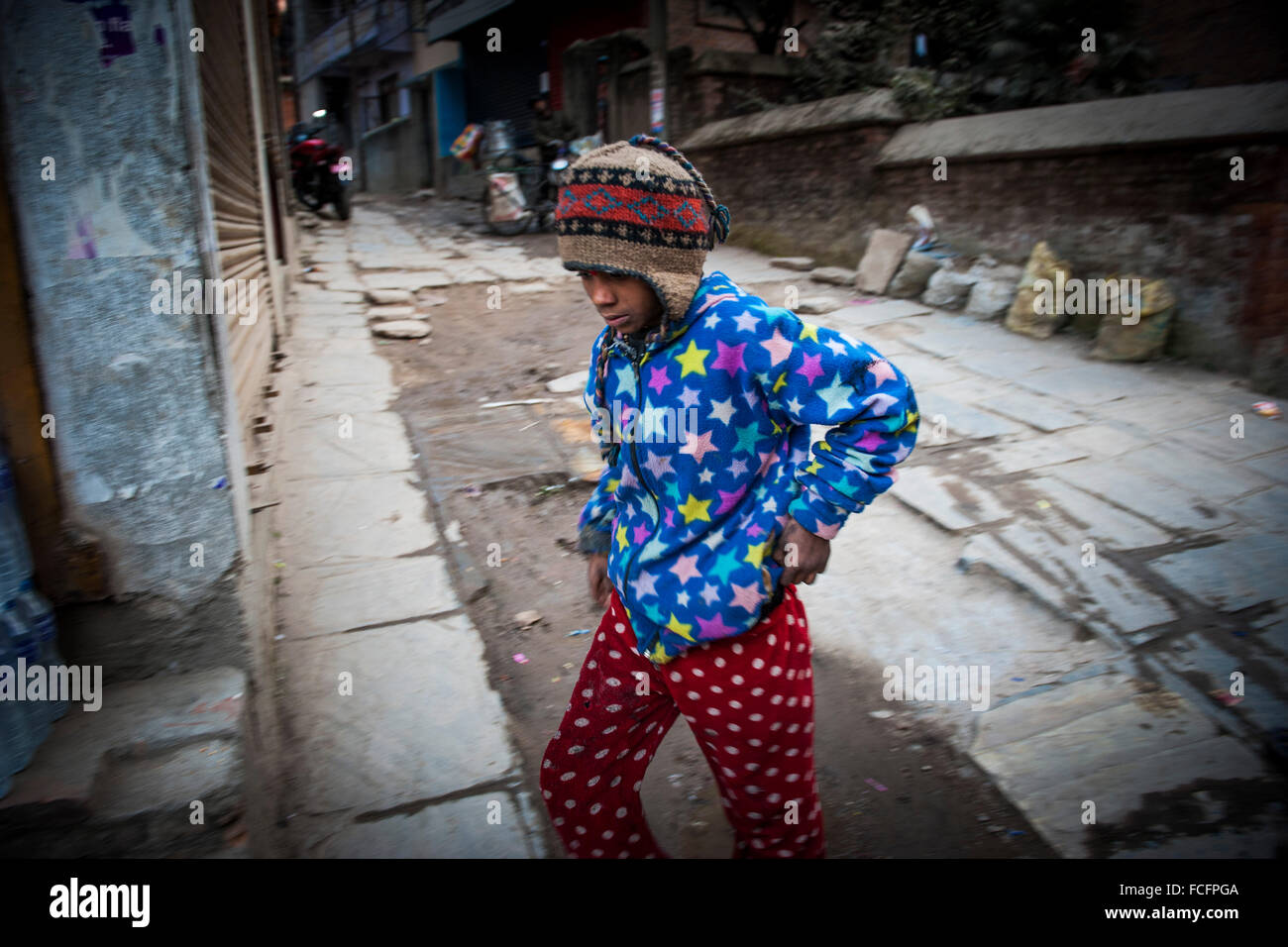 Nepal, Kathmandu, street children Stock Photo Alamy