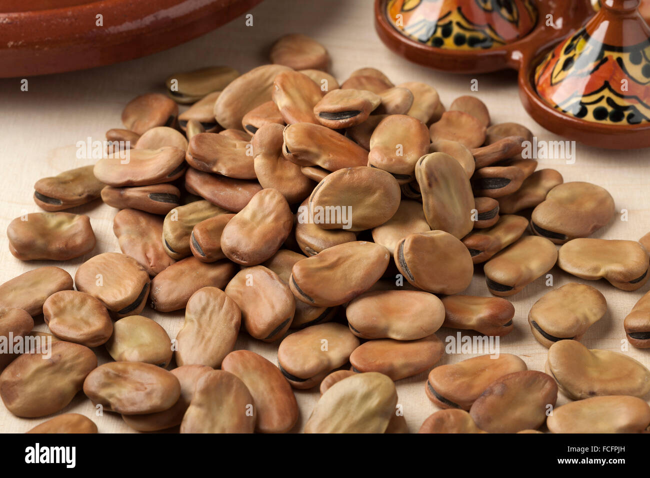 Dried raw broad beans Stock Photo Alamy