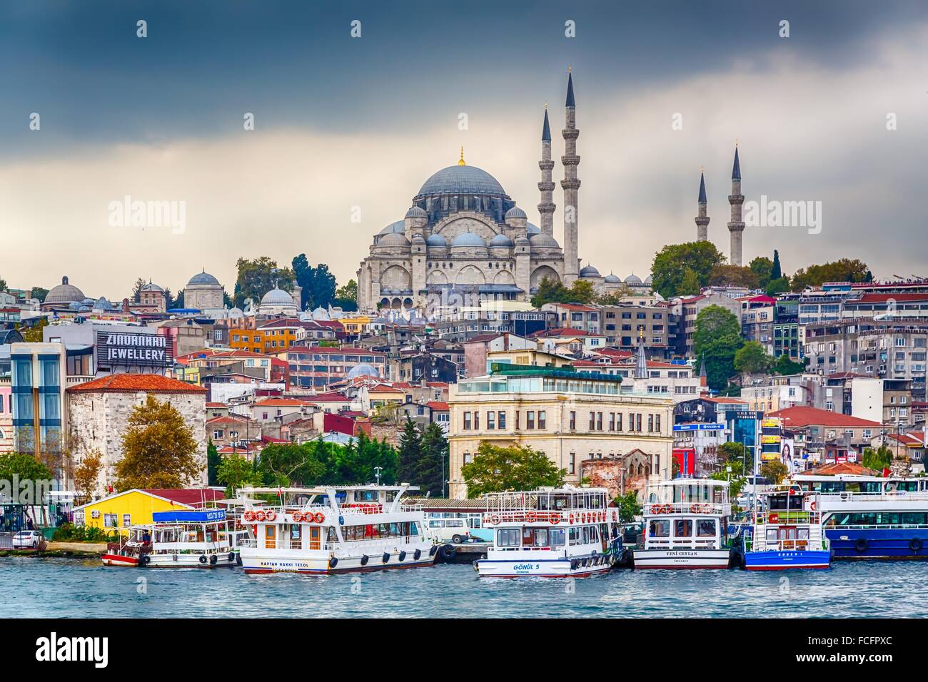 The Süleymaniye Mosque in Istanbul, Turkey, Eurasia. Stock Photo