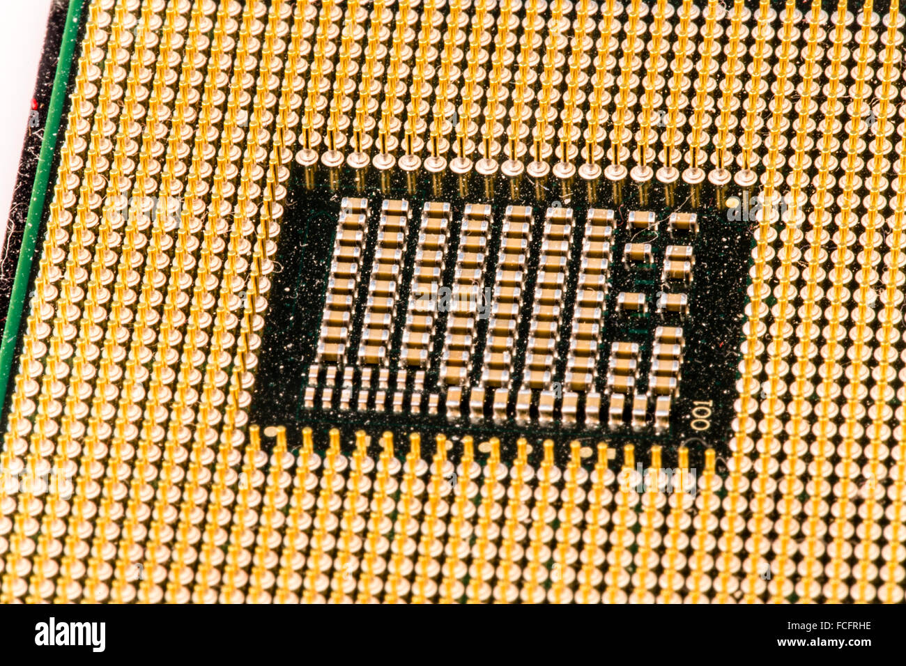 CPU, central processor unit, computer part Stock Photo