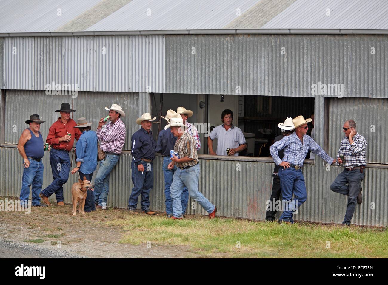 Australian Cowboys at the annual Lang Lang Rodeo. Victoria, Australia