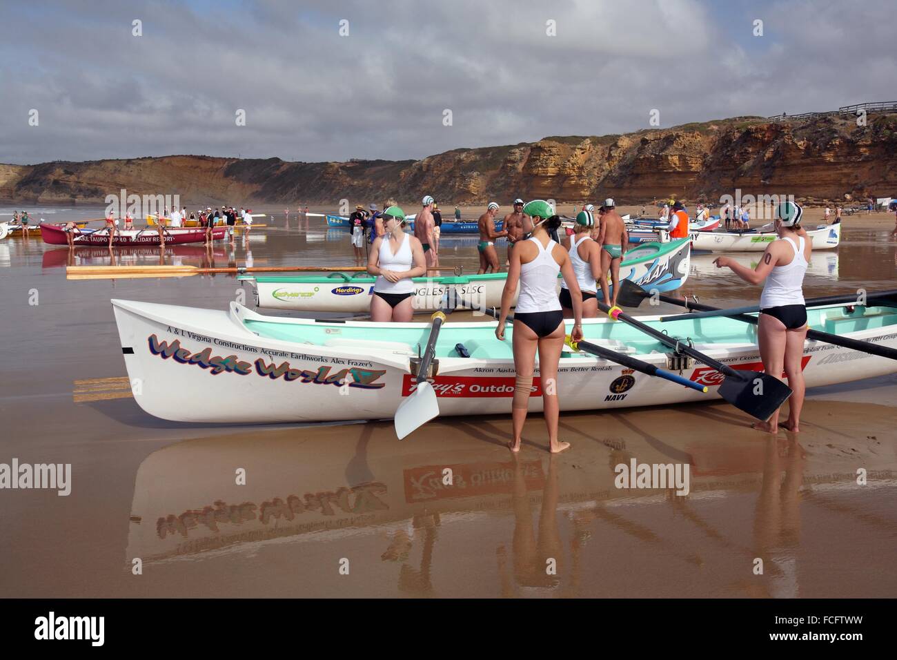 Surf boat races. Surfcoast, Victoria, Australia Stock Photo Alamy