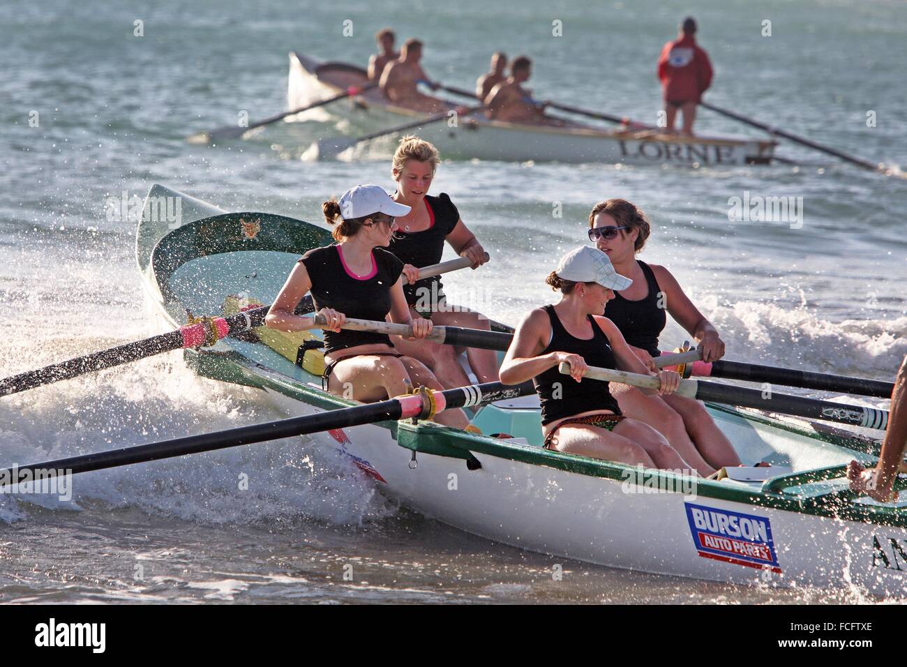 Surf boat races. Surfcoast, Victoria, Australia Stock Photo Alamy