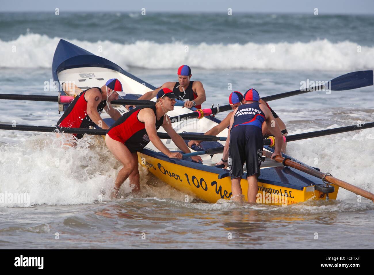 Surf boat races. Surfcoast, Victoria, Australia Stock Photo Alamy