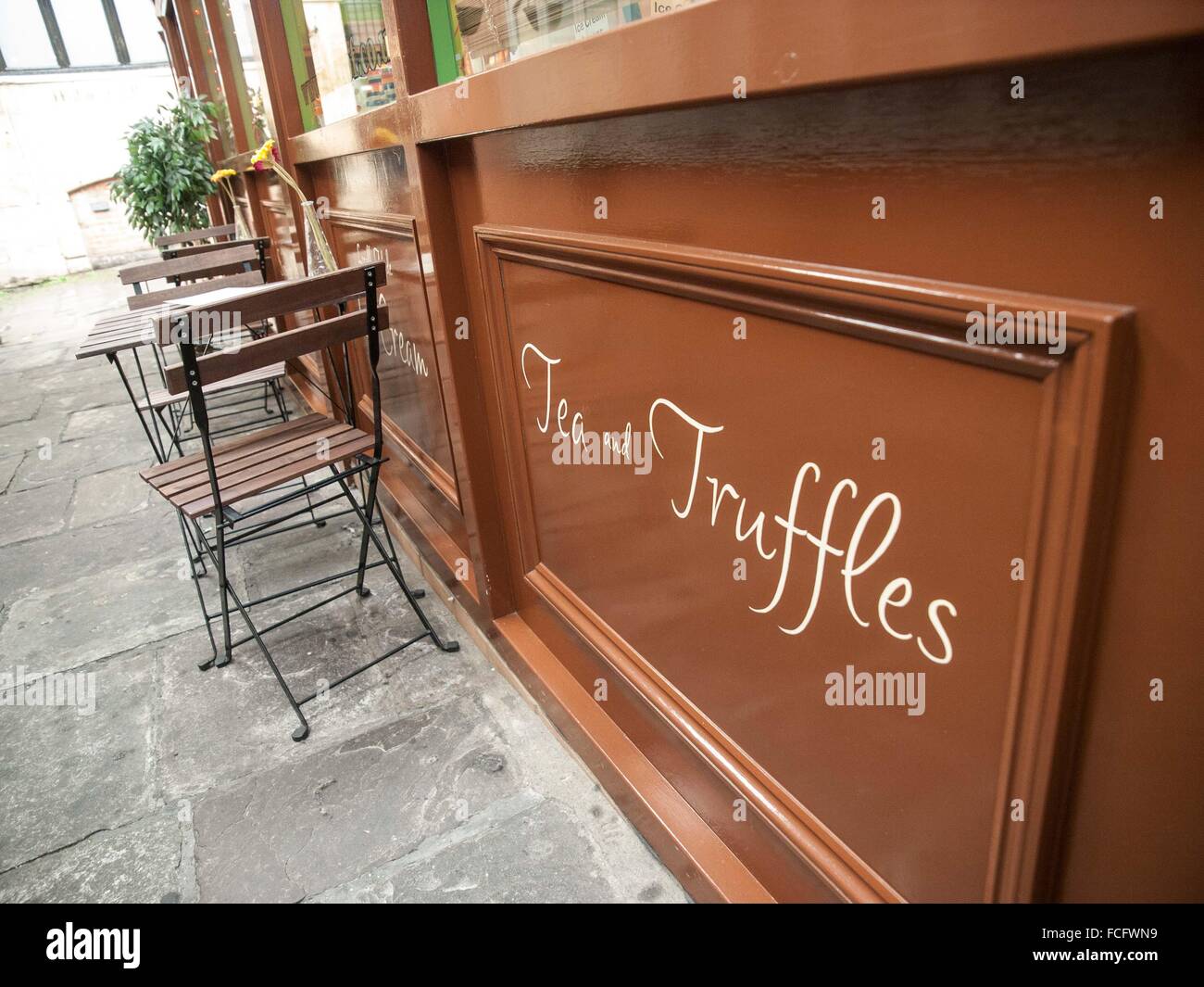 Tea and Truffles shop at St Nicholas Market aka The Glass Arcade aka