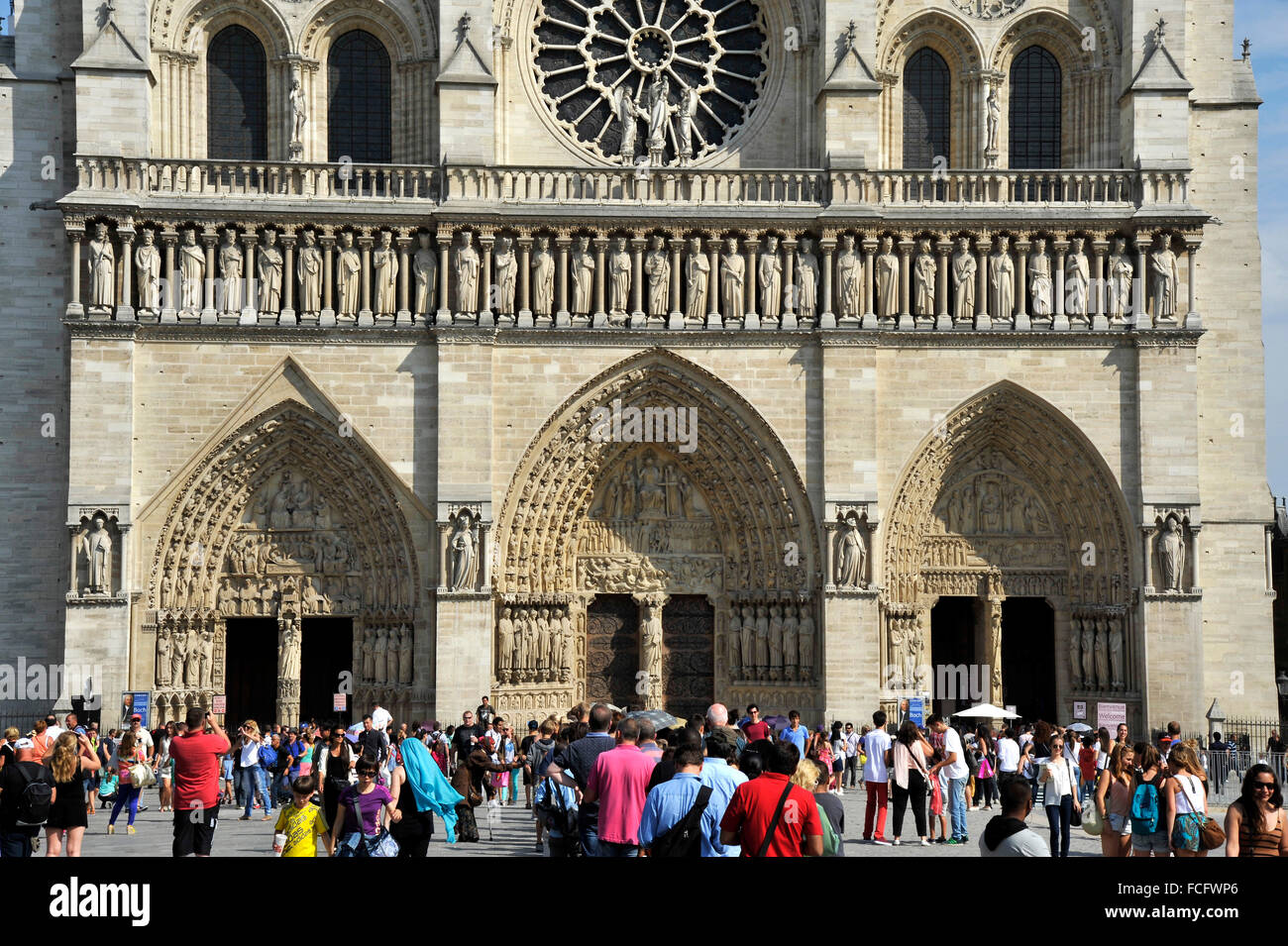 Paris (France): Cathedral of Notre-Dame de Paris Stock Photo