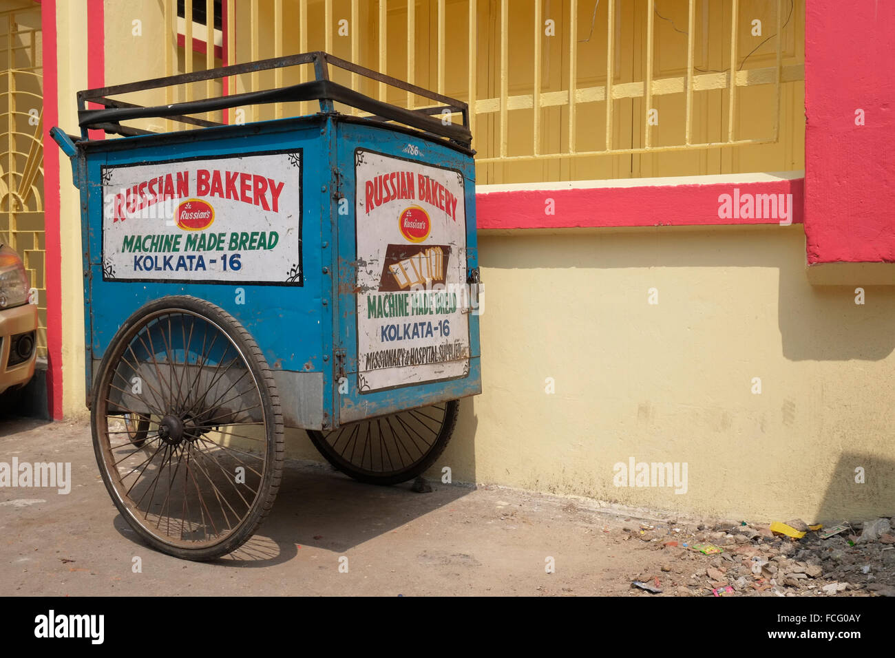 Delivery cart used by the Russian Bakery, Kolkata (Calcutta), West