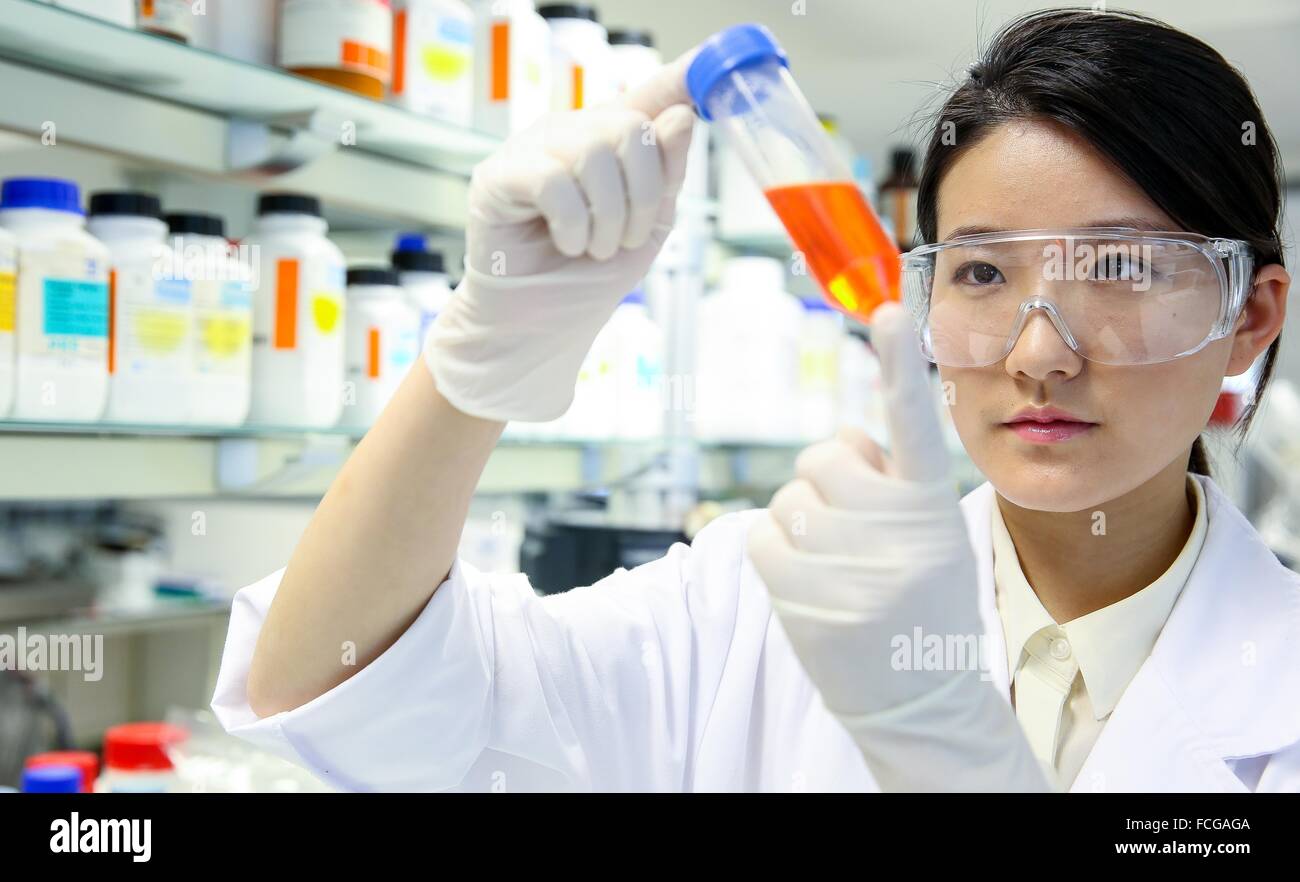 Researcher. Biological test laboratory. Chemical Analysis Laboratory