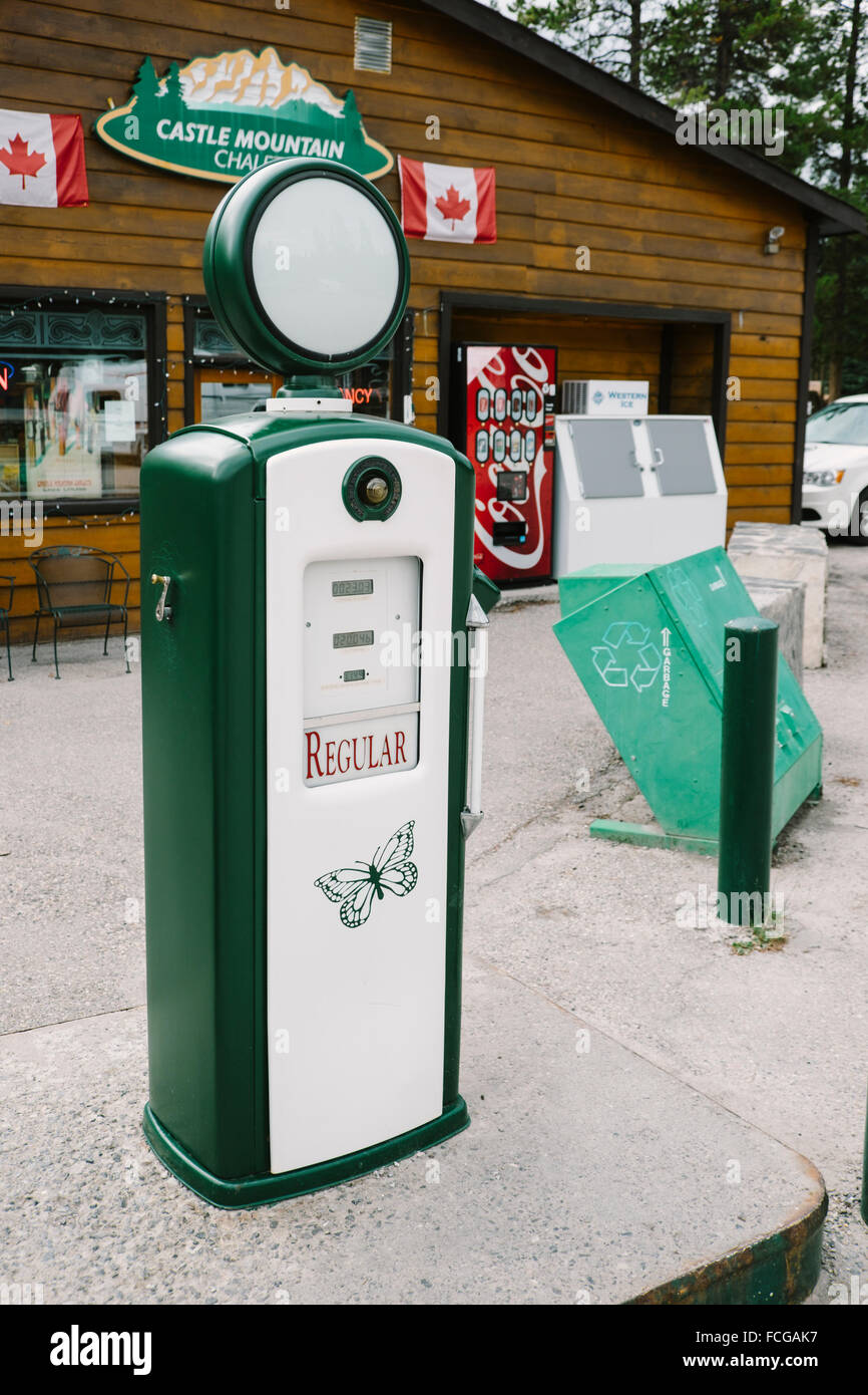 Old Gas Station, Replica, Castle Junction, Bow Valley Parkway, Banff