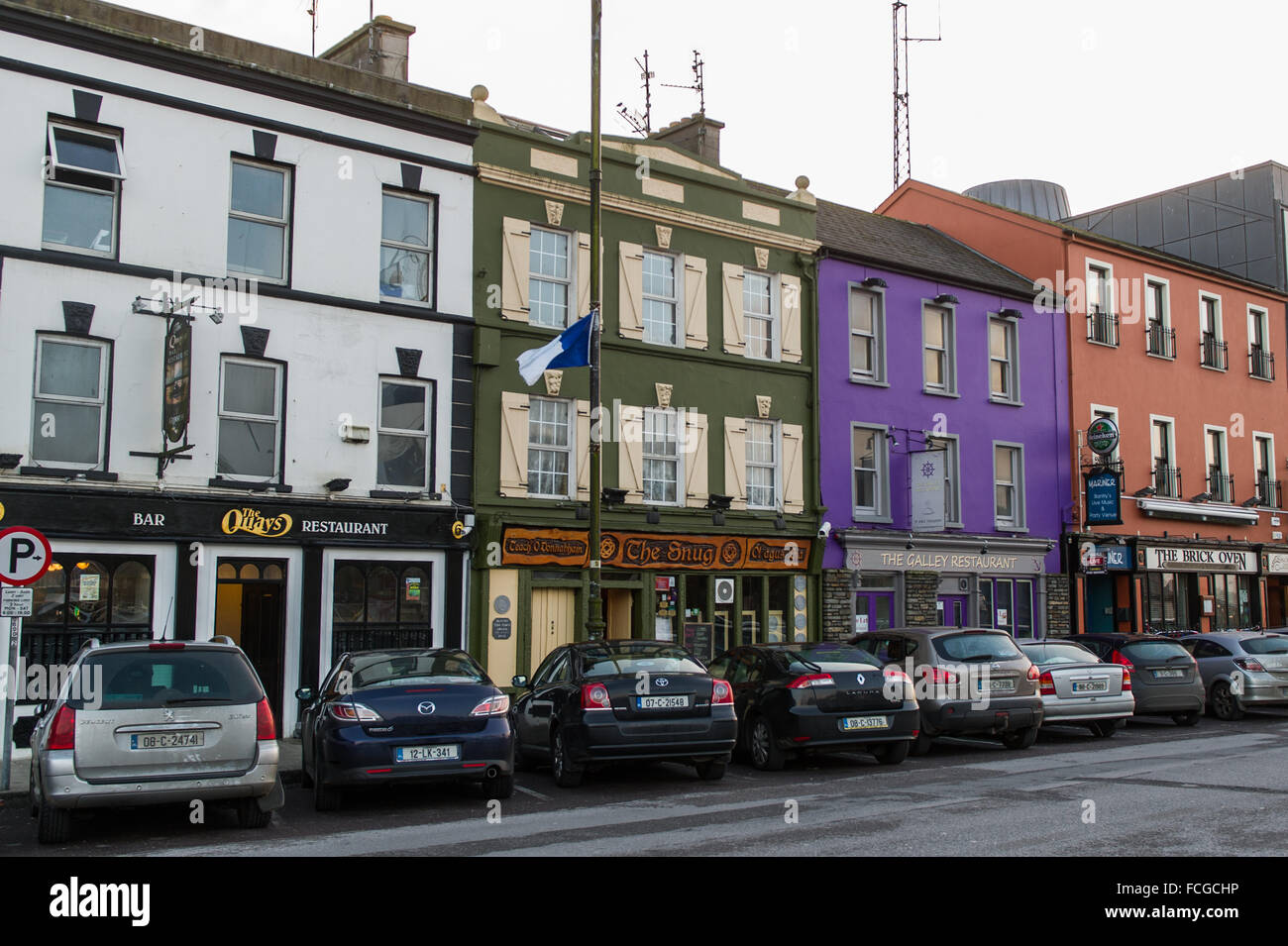 Restaurants in The Square, Bantry, West Cork, Ireland. Stock Photo