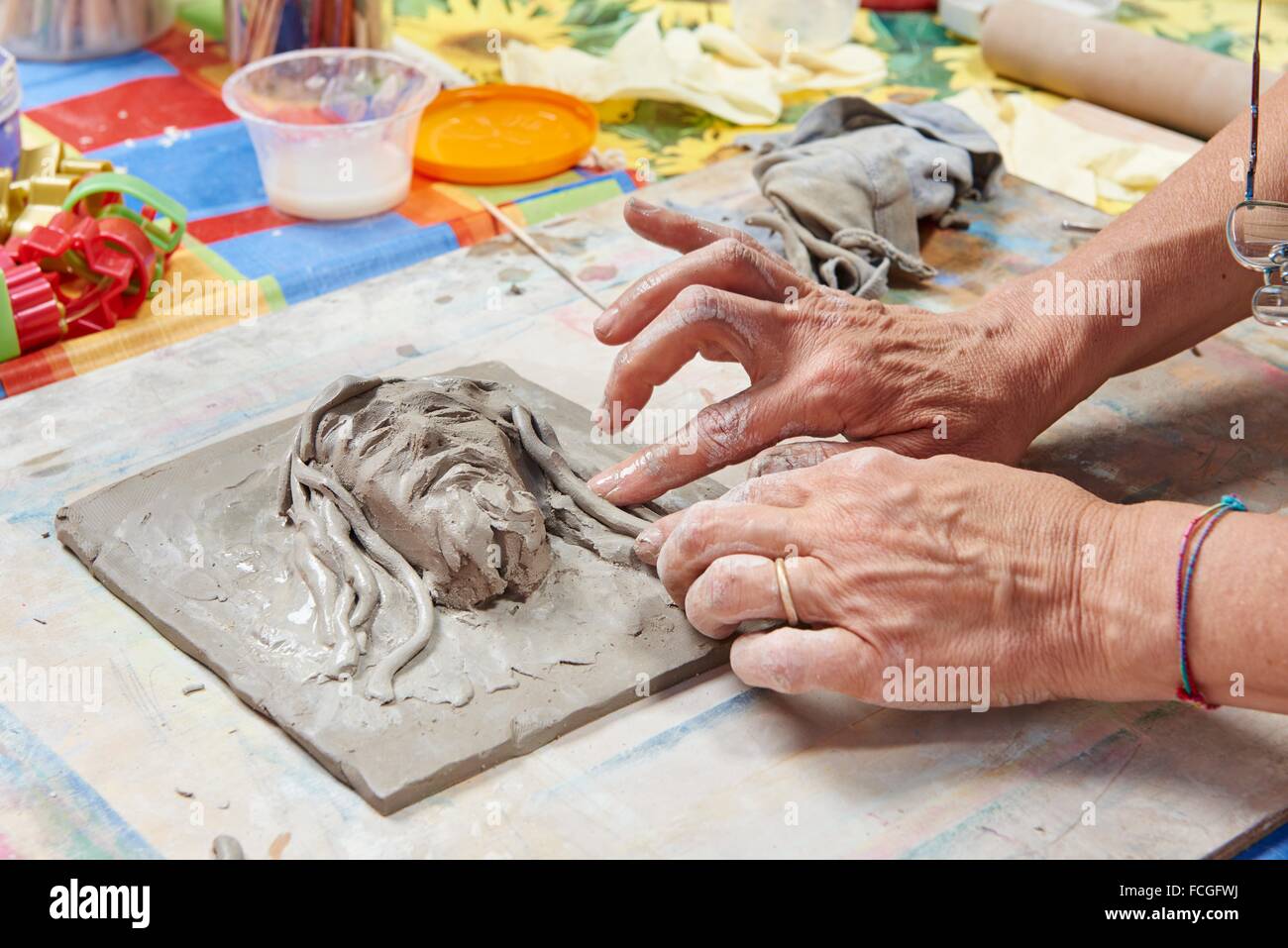 clay modeling art