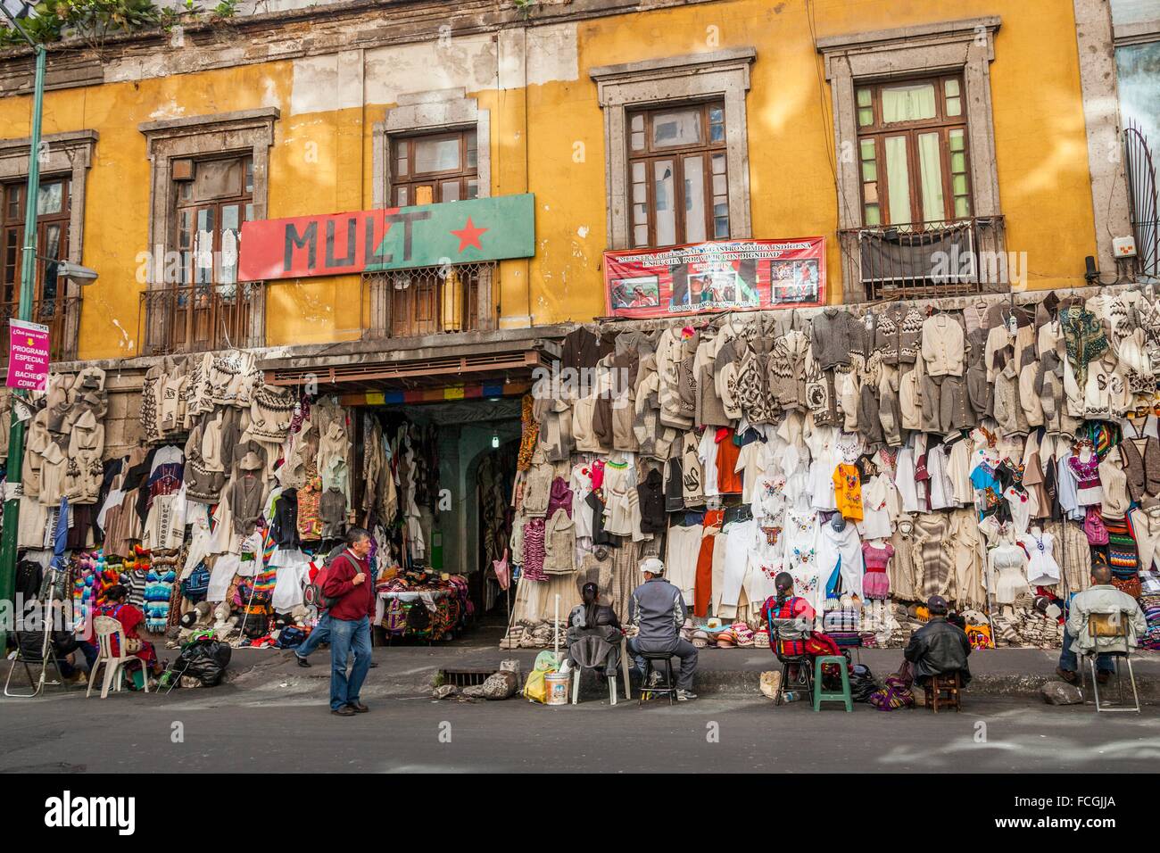 Street life, Mexico City, Mexico DF, Mexico Stock Photo