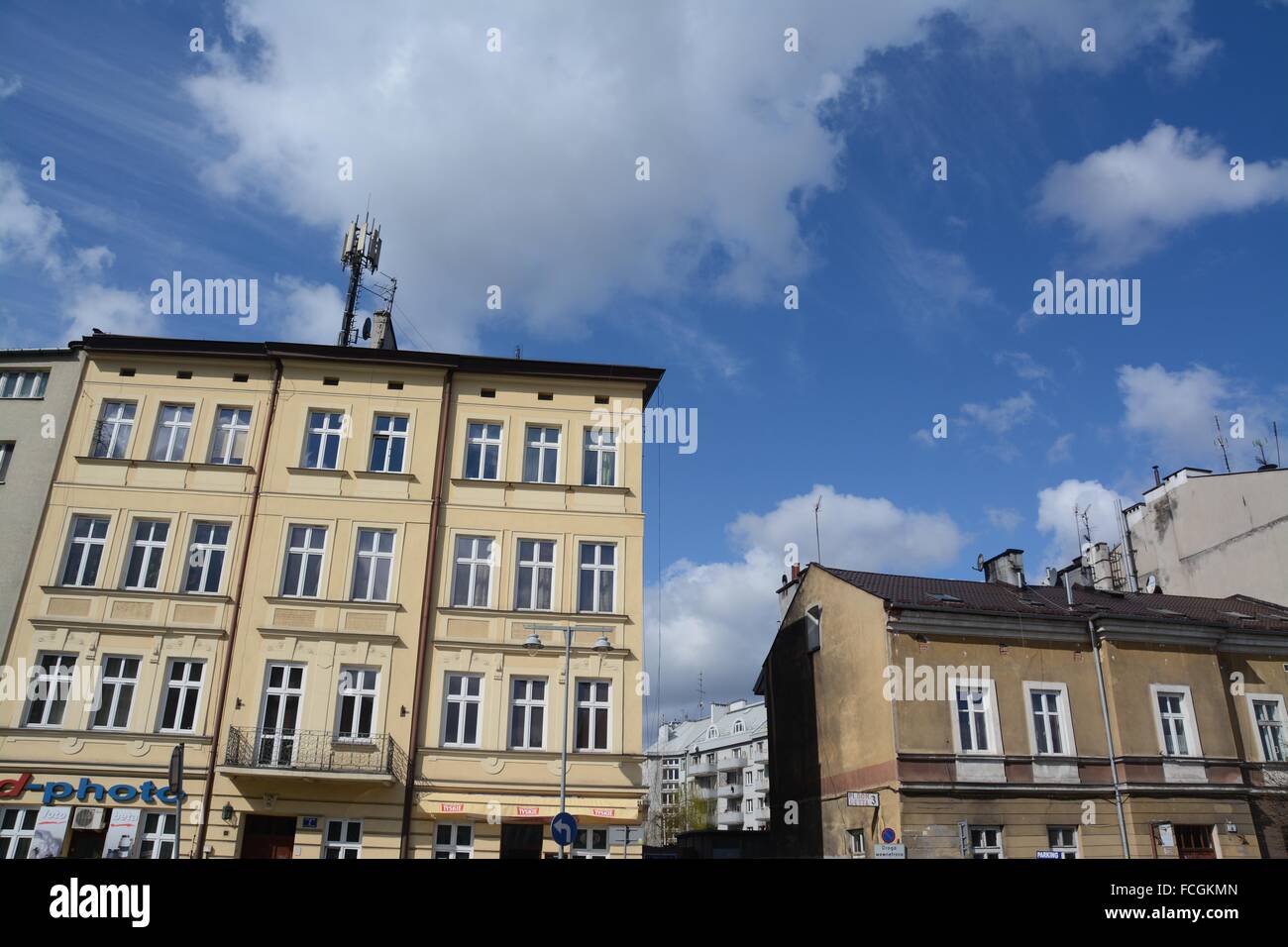 Buildings in the Plac Bohaterow Getta Ghetto Heroes Square formerly
