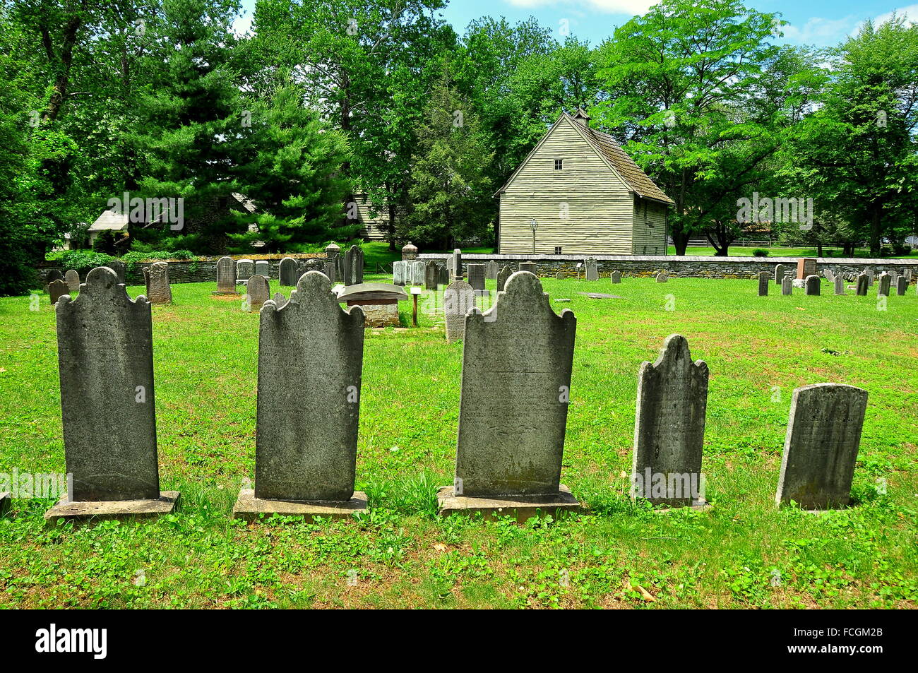 Ephrata, Pennsylvania Gravestones in God's Acre Burial Ground and the