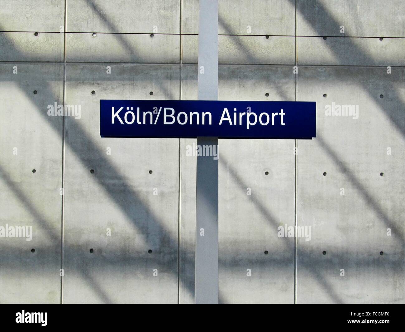 The Cologne and Bonn airport train station. Cologne, North Rhine