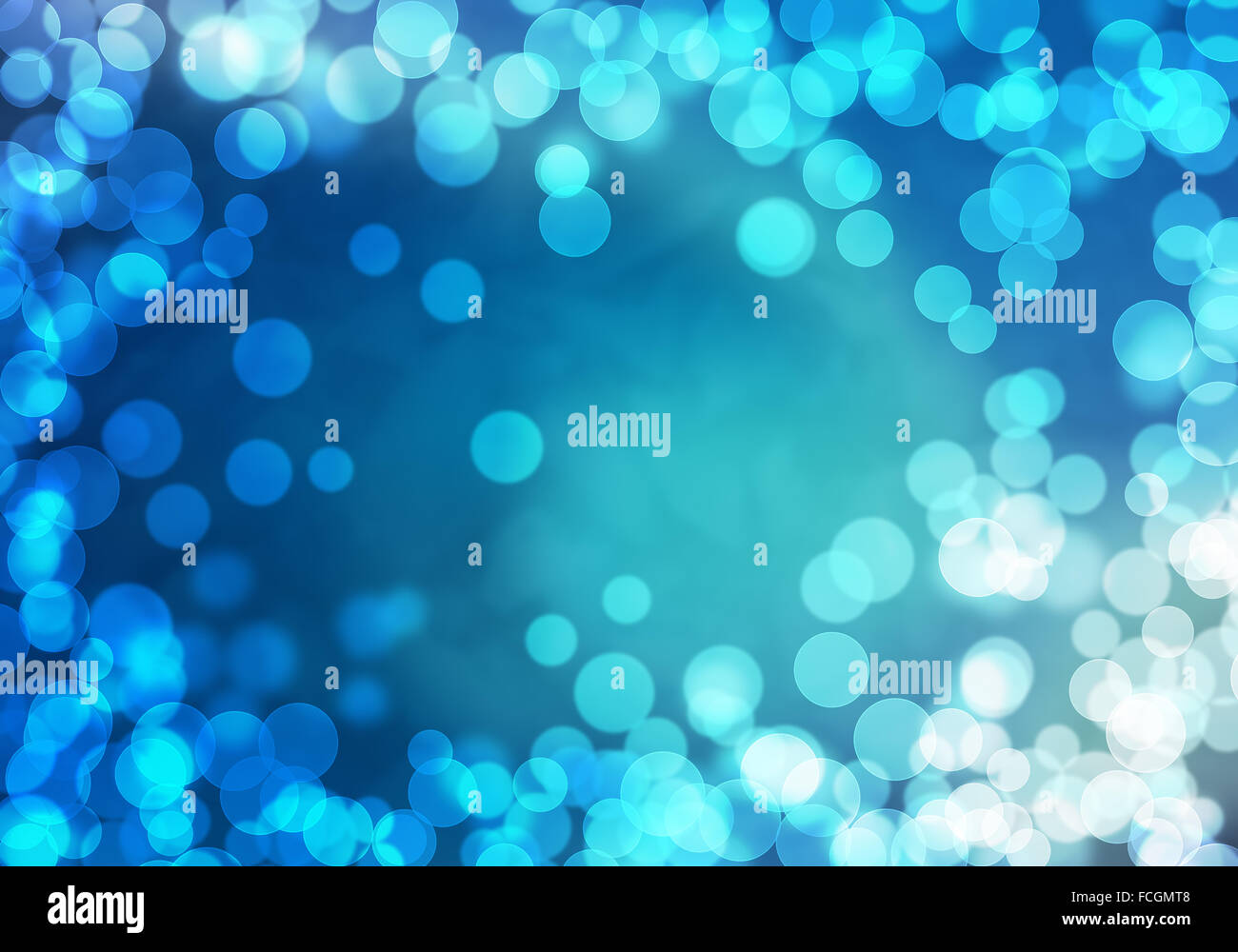 Abstract background blue image with bokeh lights Stock Photo - Alamy