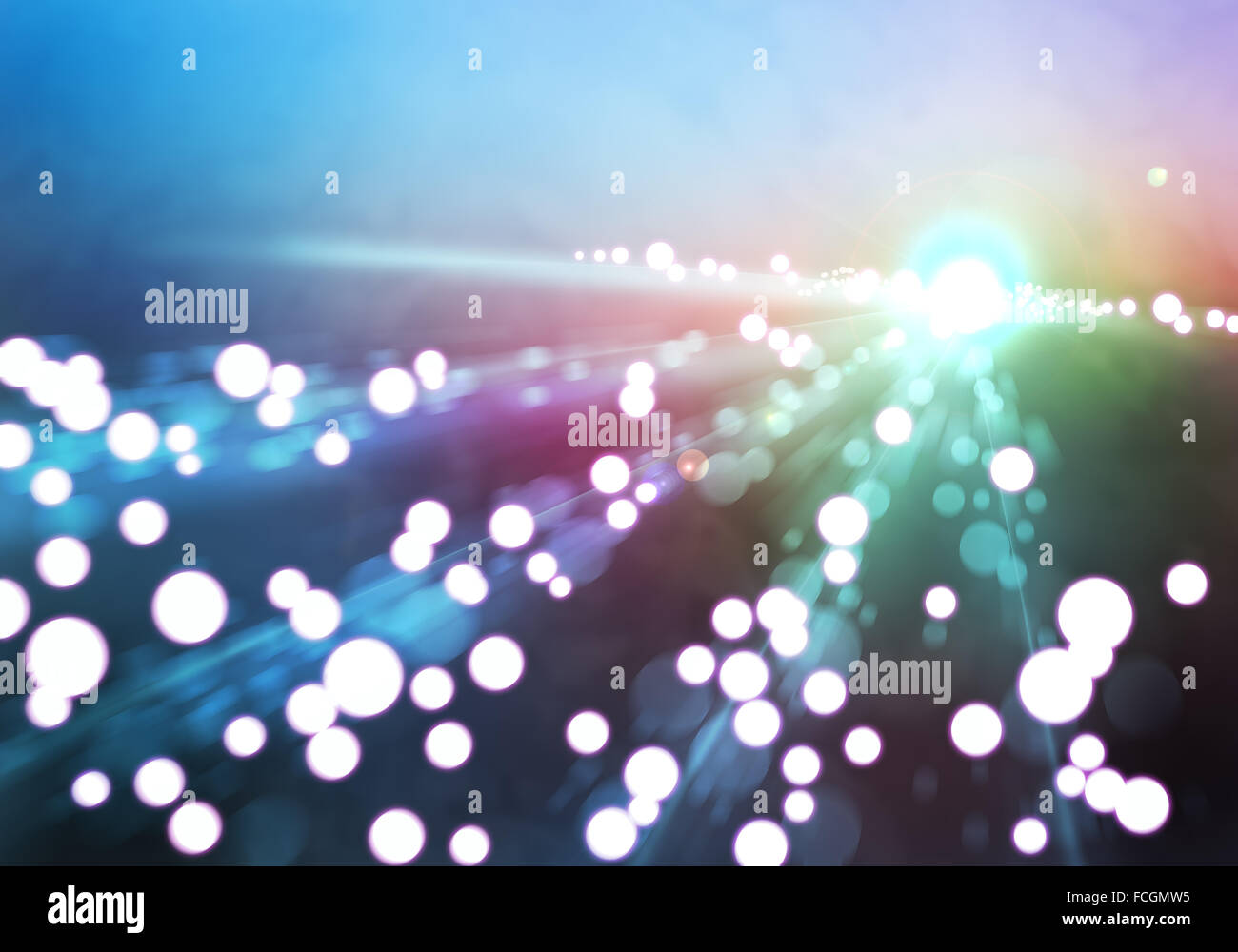 Abstract background blue image with bokeh lights Stock Photo - Alamy