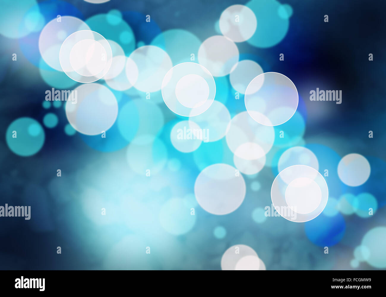 Abstract background blue image with bokeh lights Stock Photo - Alamy
