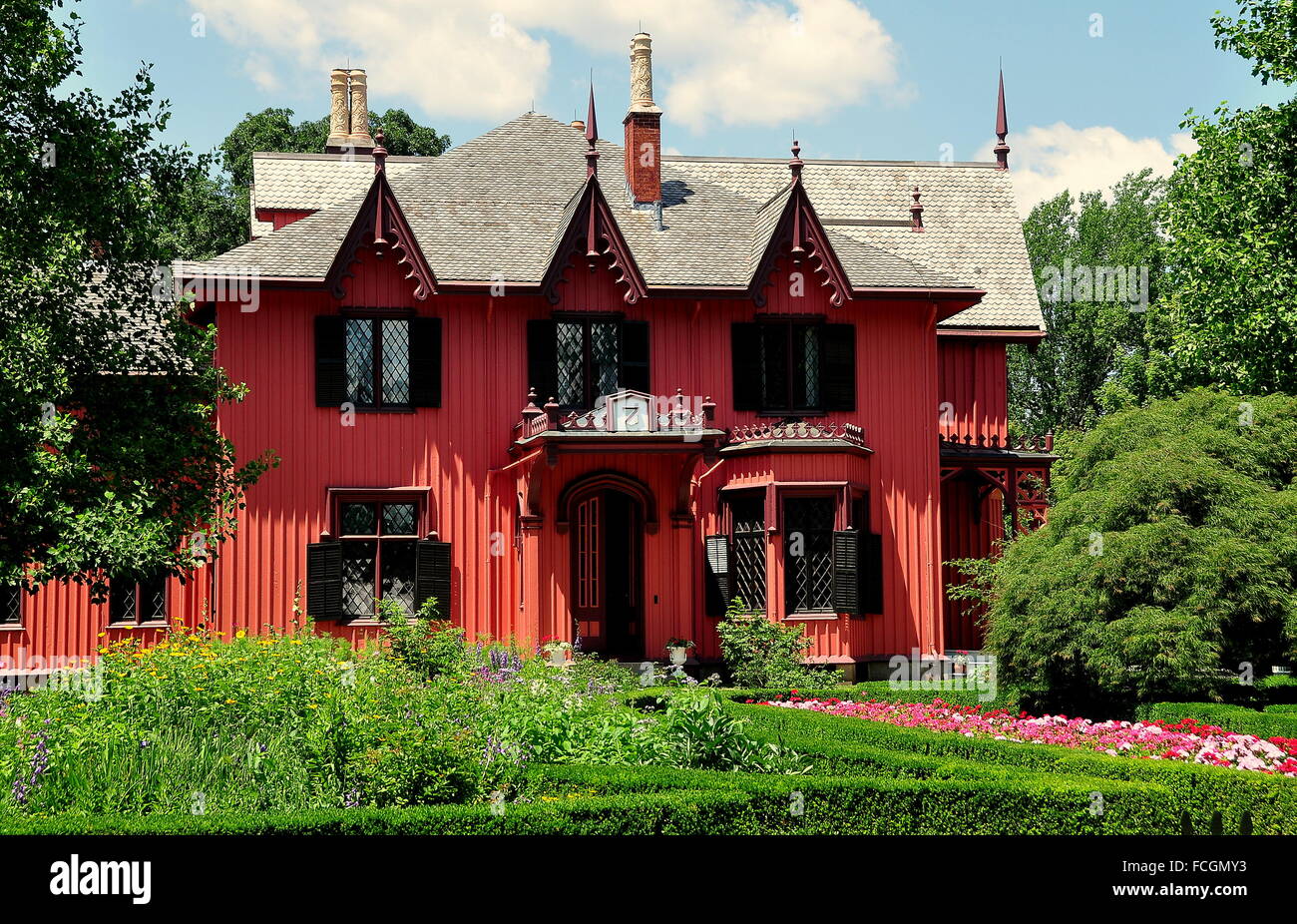 Woodstock, Connecticut 1846 Roseland Cottage built in the Gothic