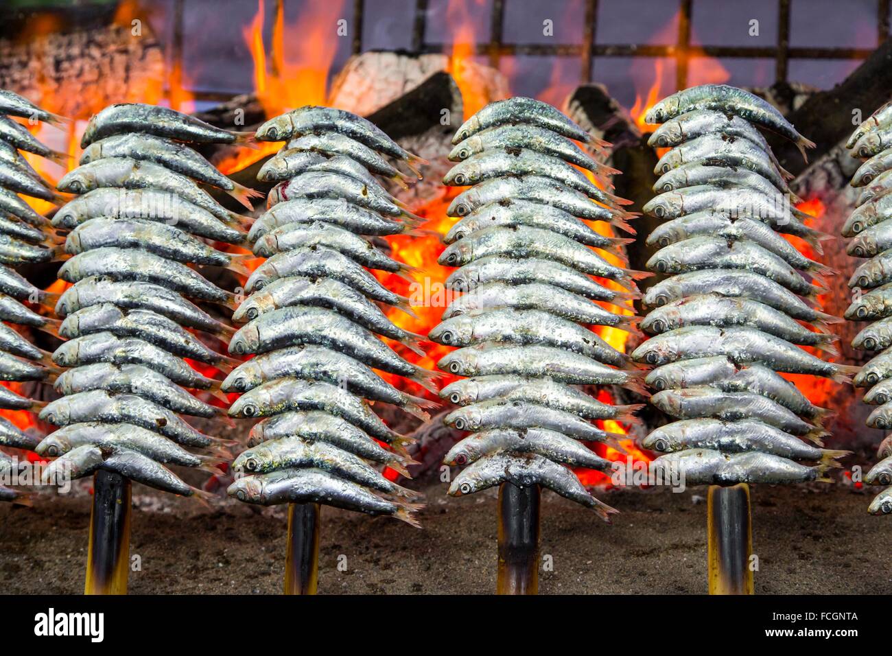 Espetos. The sardine ones are a Malaga cuisine classic