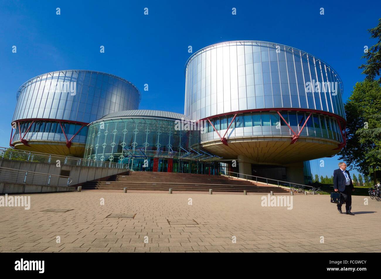 Strasbourg, European Court for Human Rights, UNESCO world heritage site, Alsace, Bas Rhin, France, Europe. Stock Photo