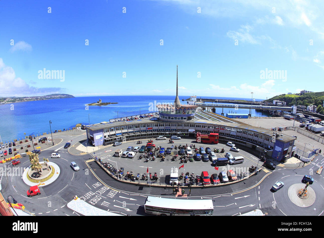 Douglas Bay & Sea Terminal Stock Photo Alamy
