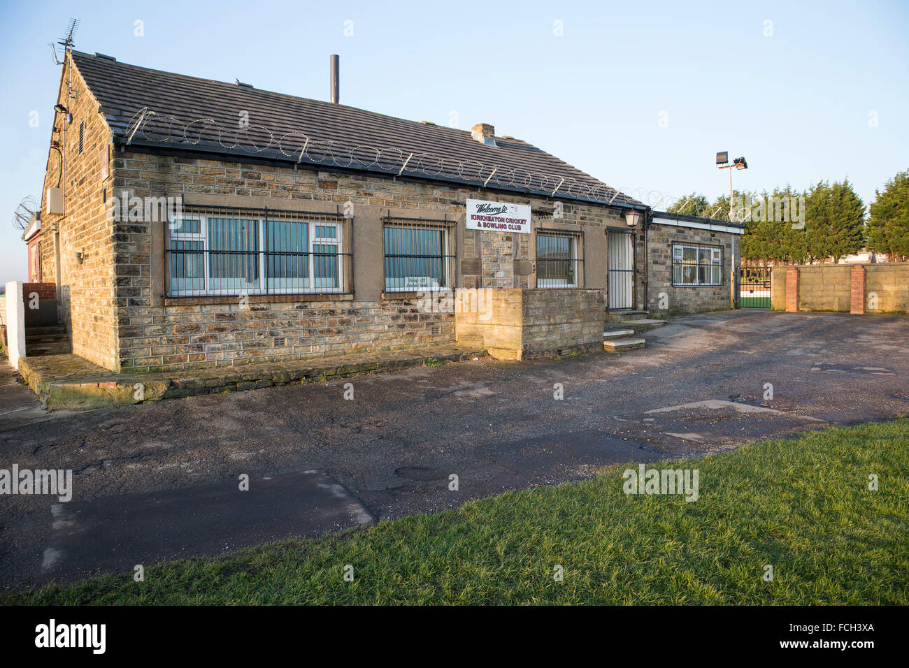 Kirkheaton Cricket and Bowling club on the outskirts of Huddersfield, West Yorkshire Stock Photo