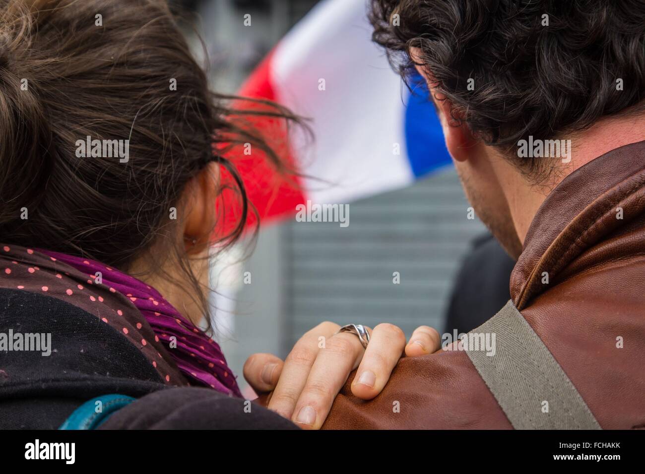 PARIS TERRORIST ATTACKS COMMITTED BY MEMBERS OF ISIS, ISLAMIC STATE, 11TH ARRONDISSEMENT, PARIS (75), ILE DE FRANCE, FRANCE Stock Photo