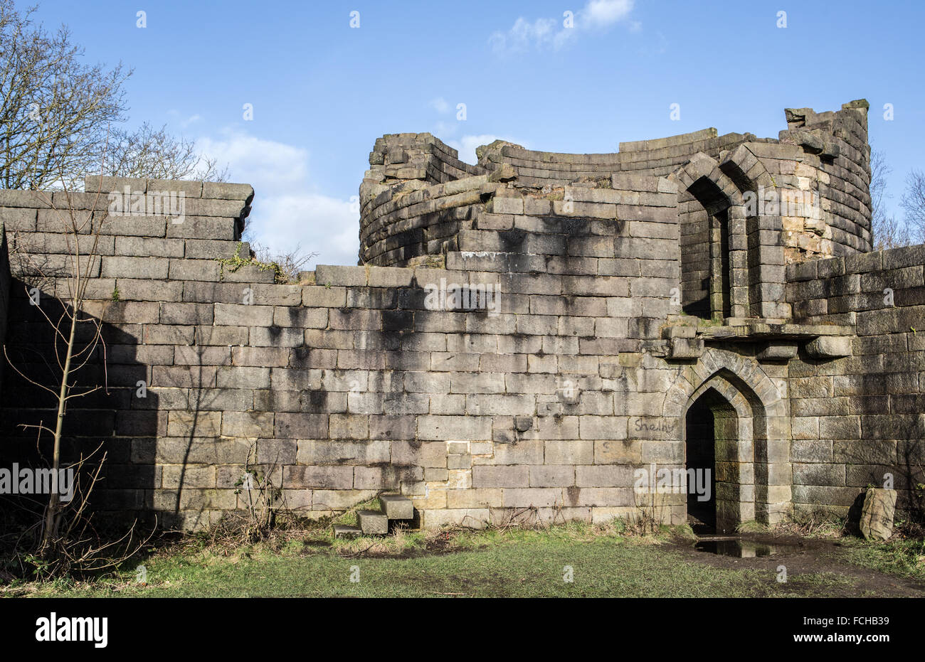 Castle In Liverpool Rivington Castle, a scaled down copy of Liverpool Castle, Part of the ...