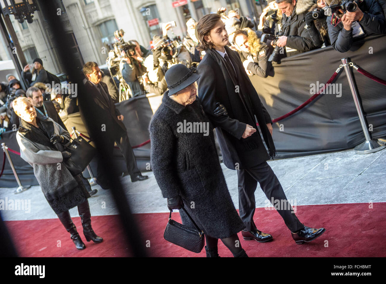 Celine Dion And Her Family Arrive At Her Husband Rene Angelil S