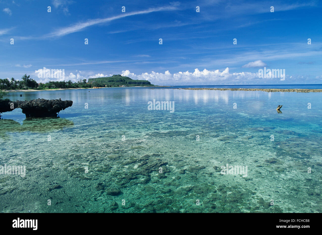 Ocean and island views of Palau Islands Stock Photo