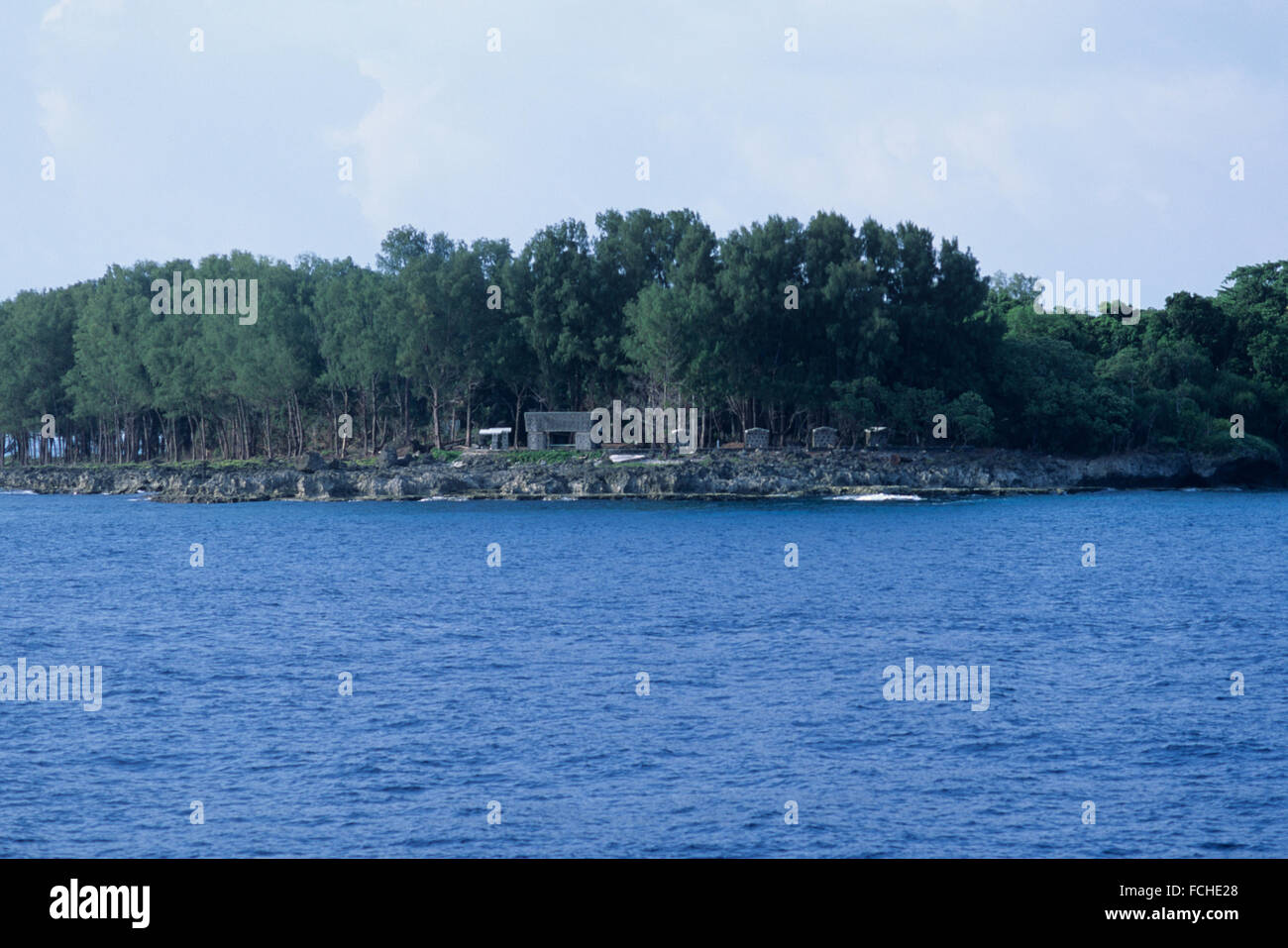 Ocean and island views of Palau Islands Stock Photo