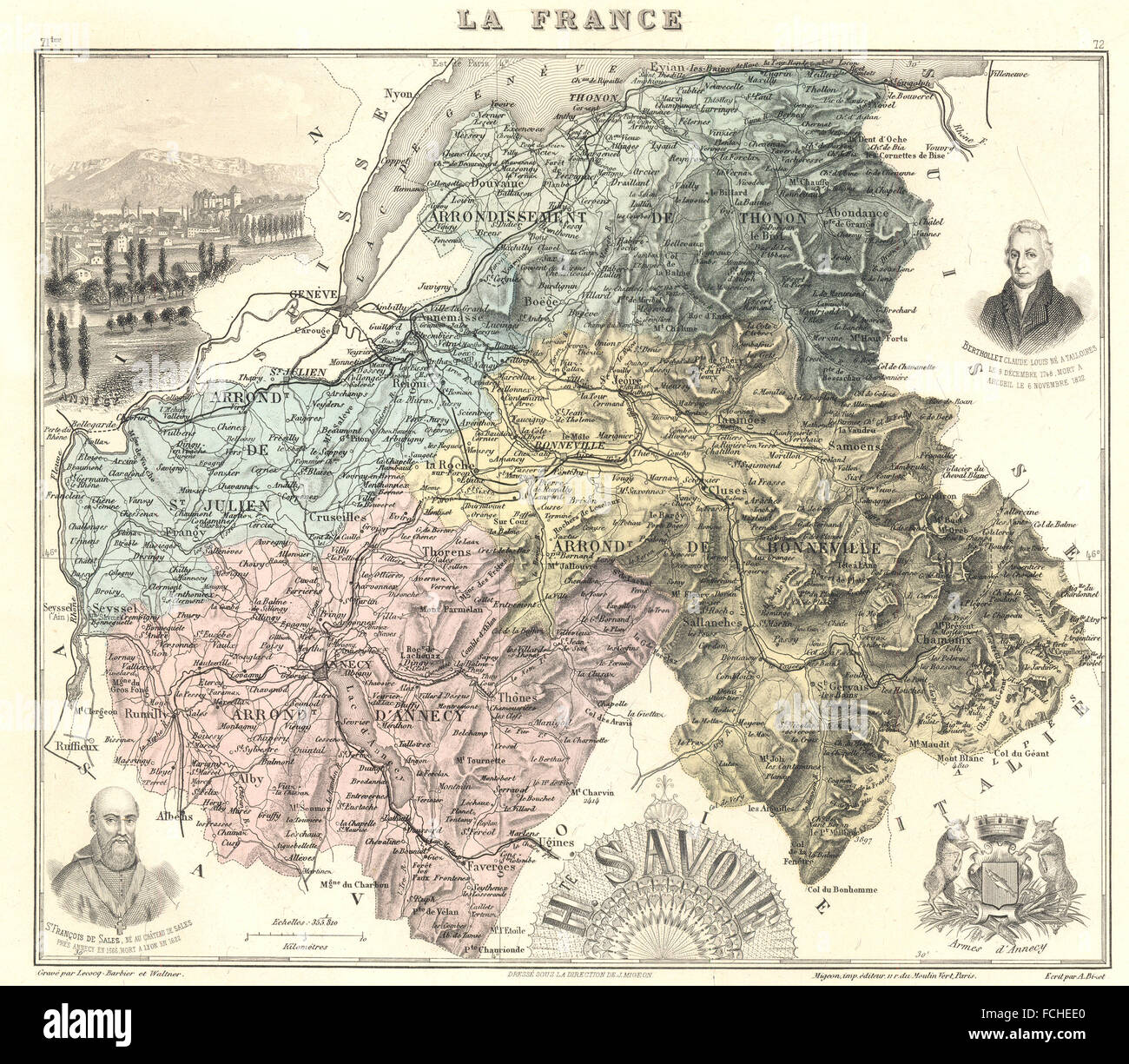 HAUTE-SAVOIE: Haute-Savoie département. Annecy vignette. Vuillemin ...
