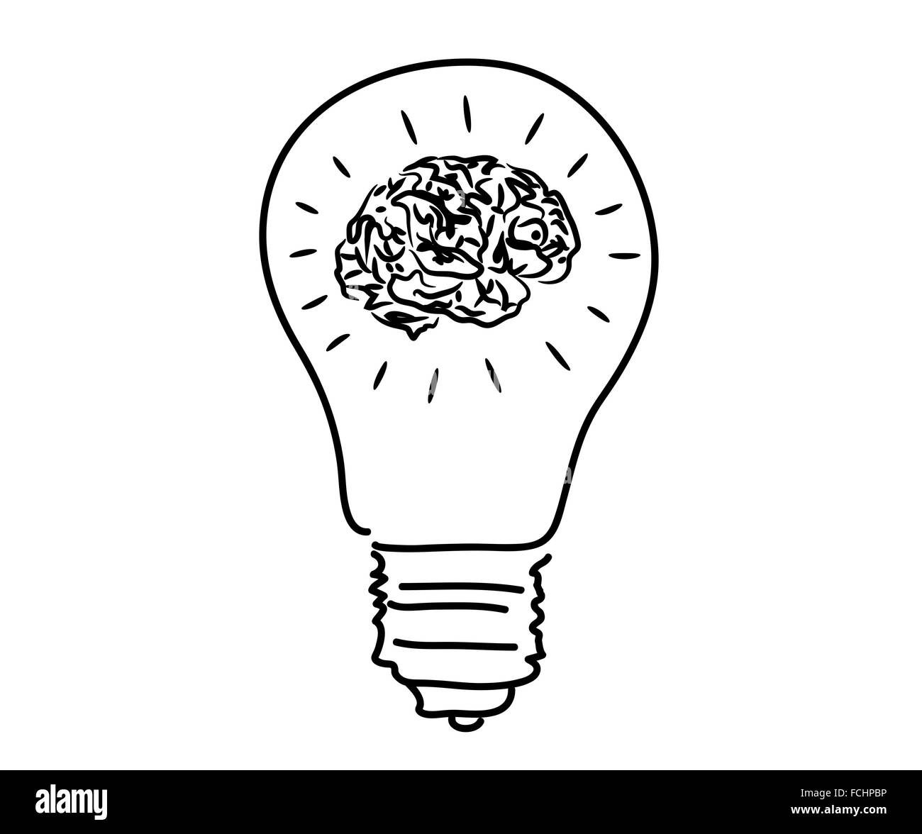 Brain icon Black and White Stock Photos & Images - Alamy