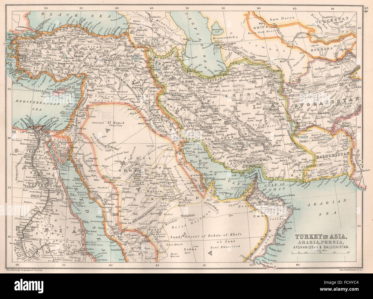Egypt And Turkey Map Map Of Egypt And Turkey High Resolution Stock Photography And Images - Alamy