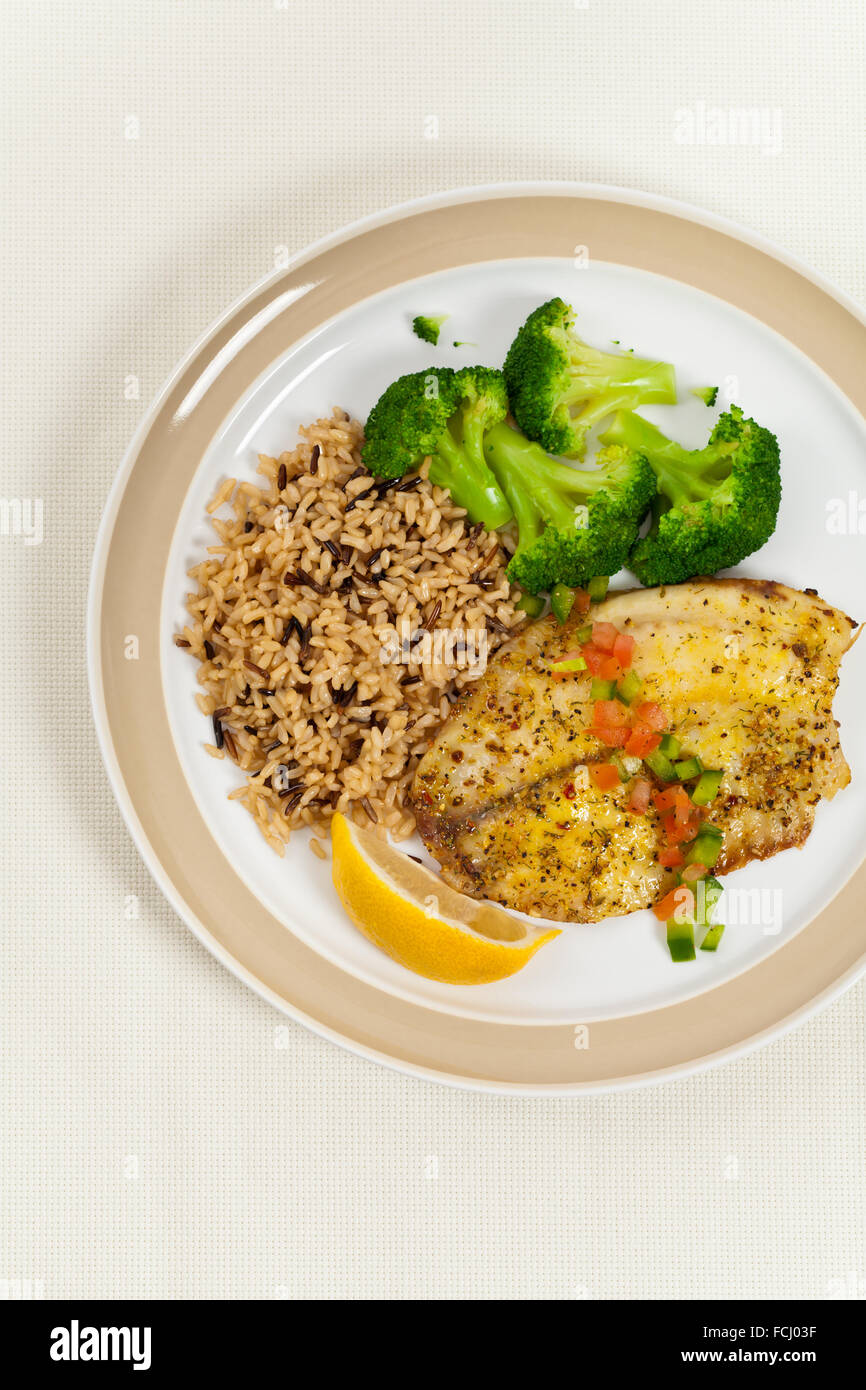 Baked Tilapia Fish Fillet Stock Photo - Alamy