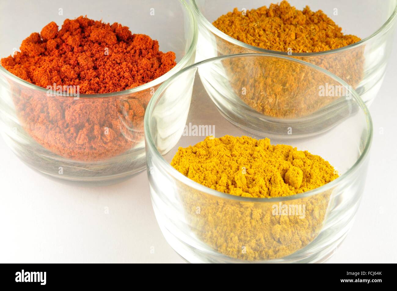 Variety of Spices, Curry, Paprika, Coriander Stock Photo Alamy