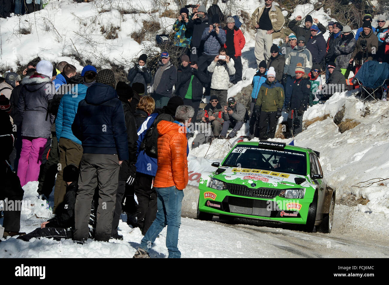 Monte Carlo, Monaco. 21st Jan, 2016. The Monte Carlo Rally 2016. The cars  takes to the course. LAPPI Credit: Action Plus Sports/Alamy Live News Stock  Photo - Alamy