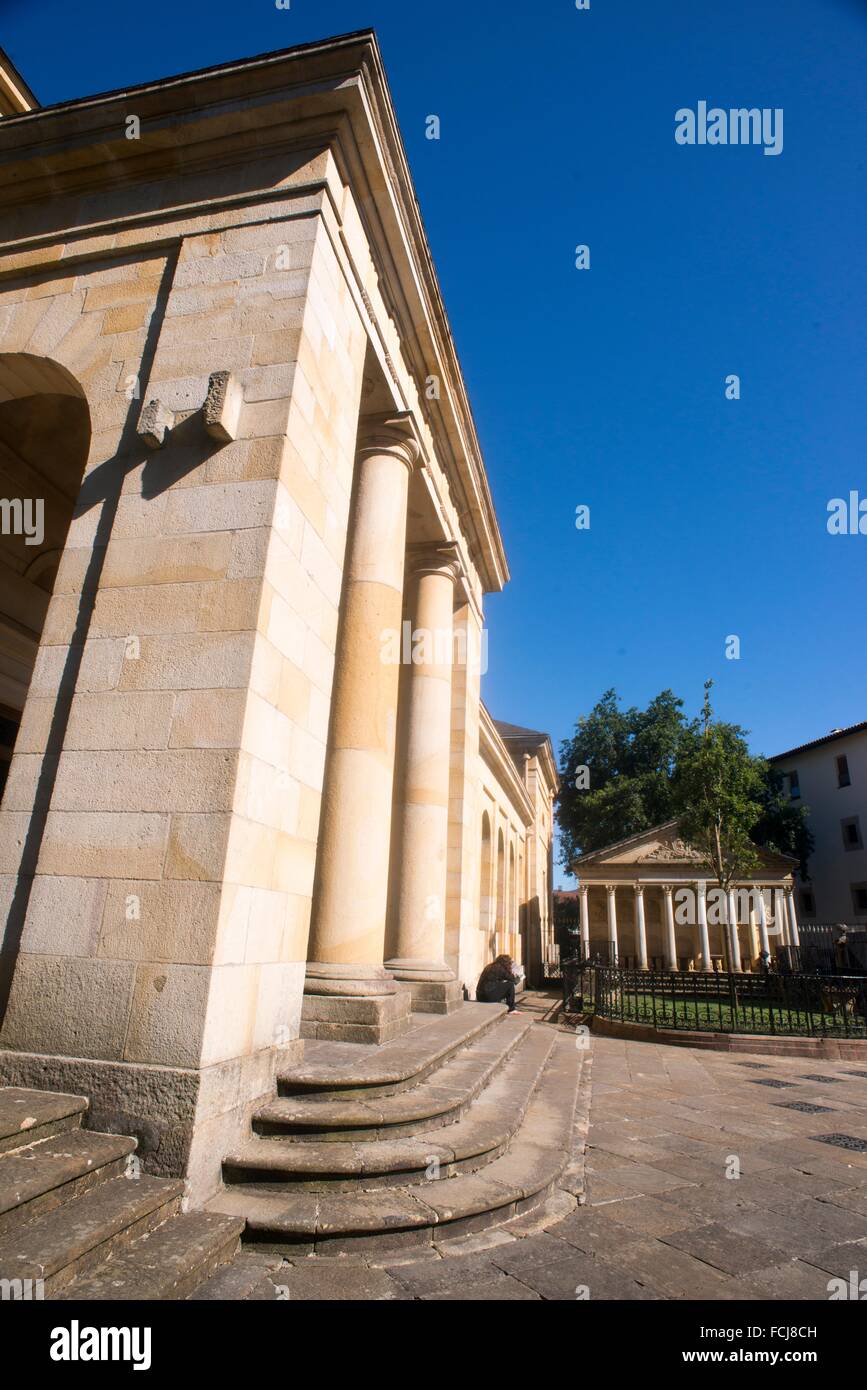 Neoclassical facade of the Casa de Juntas, Guernica-Lumo, Guipuzcoa, Basque Country, Spain, Europe Stock Photo