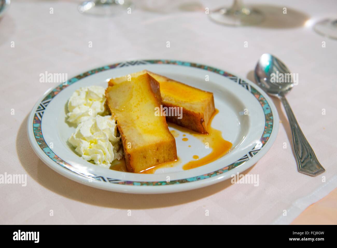 Typical Manchego dessert Pan de Calatrava. La Mancha, Spain Stock