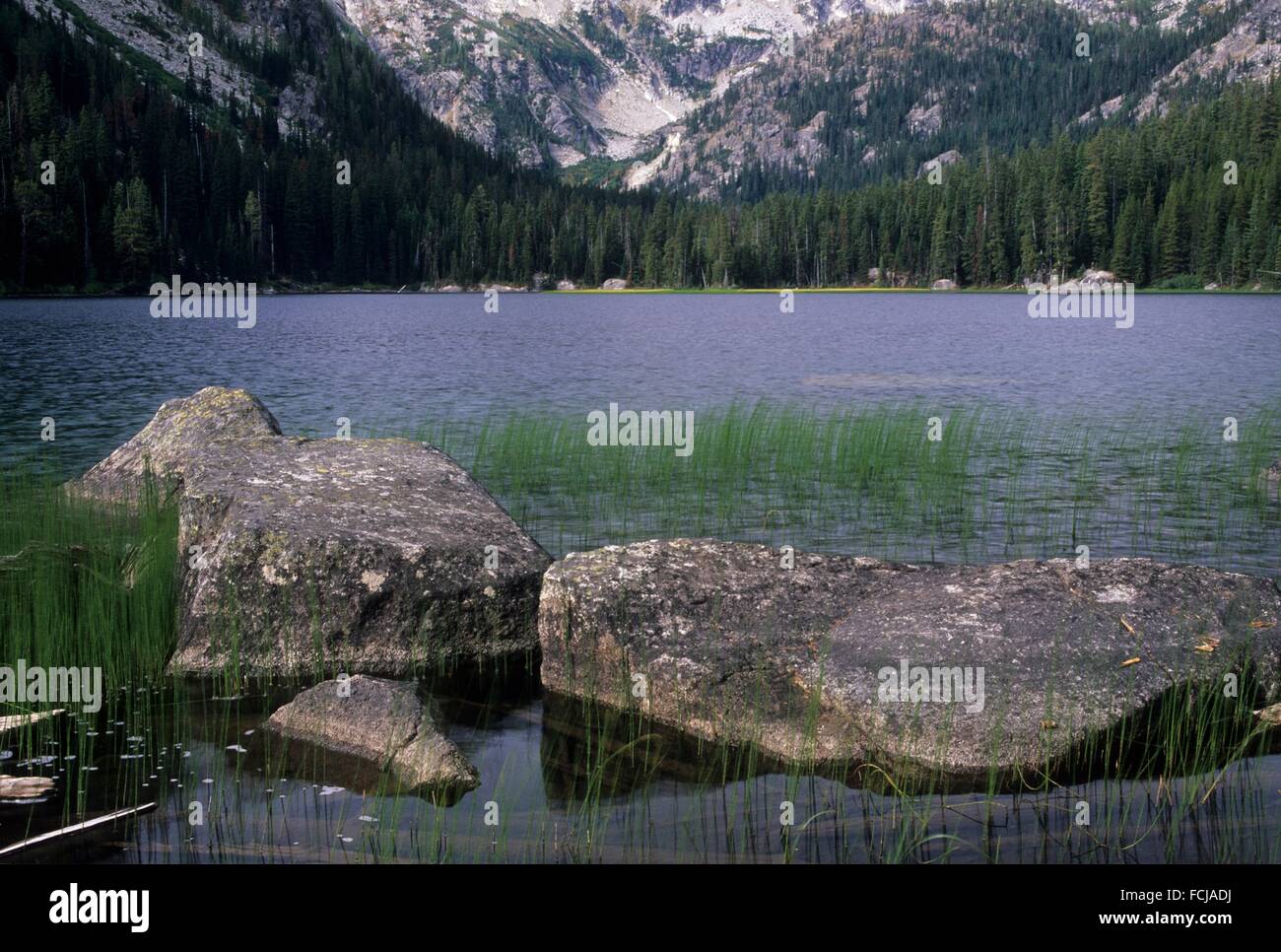 Lake Stuart, Alpine Lakes Wilderness, Wenatchee National Forest, Washington. Stock Photo