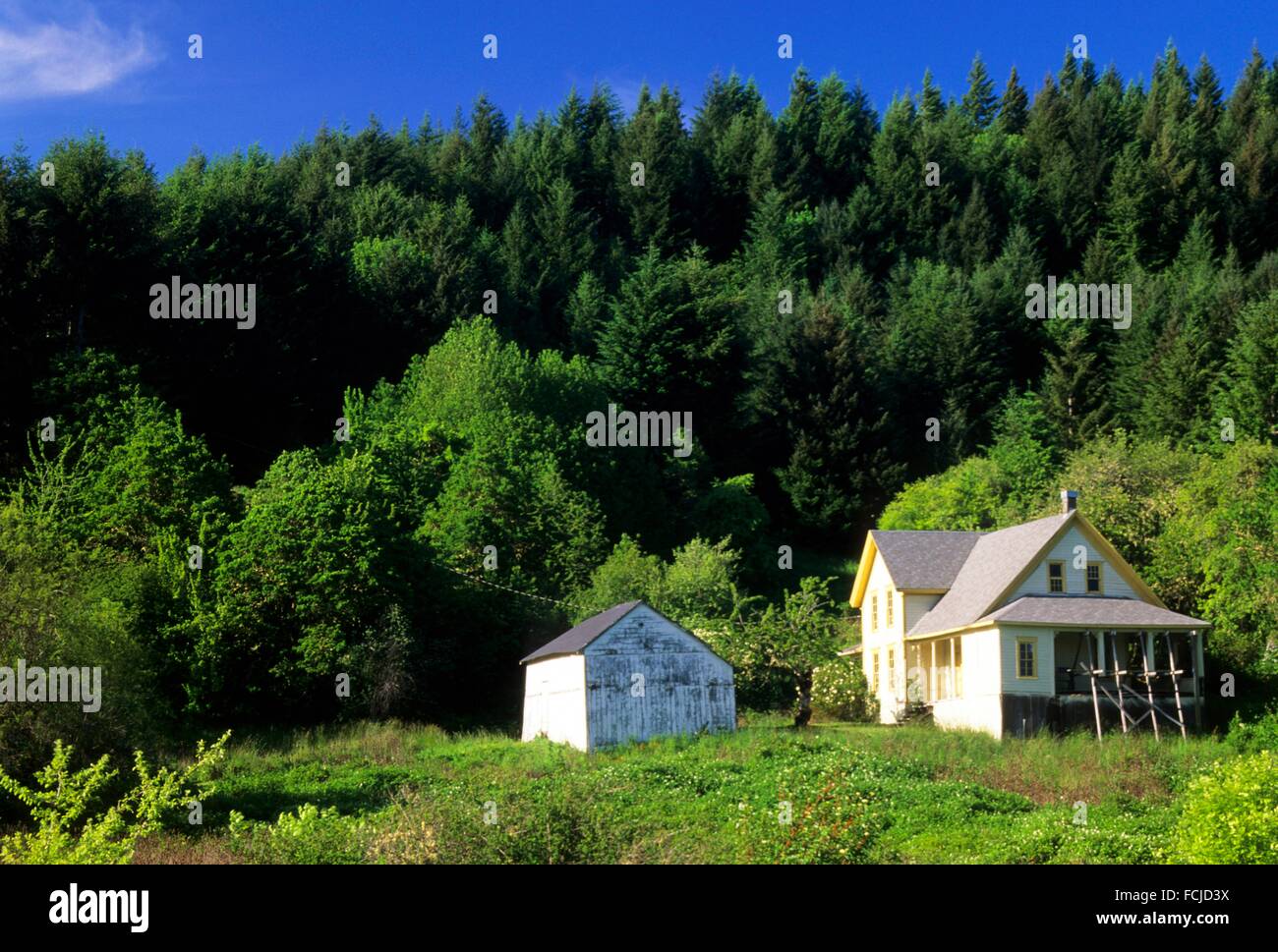 FranzDunn House, Fort Hoskins Historical Park, Benton County, Oregon Stock Photo Alamy