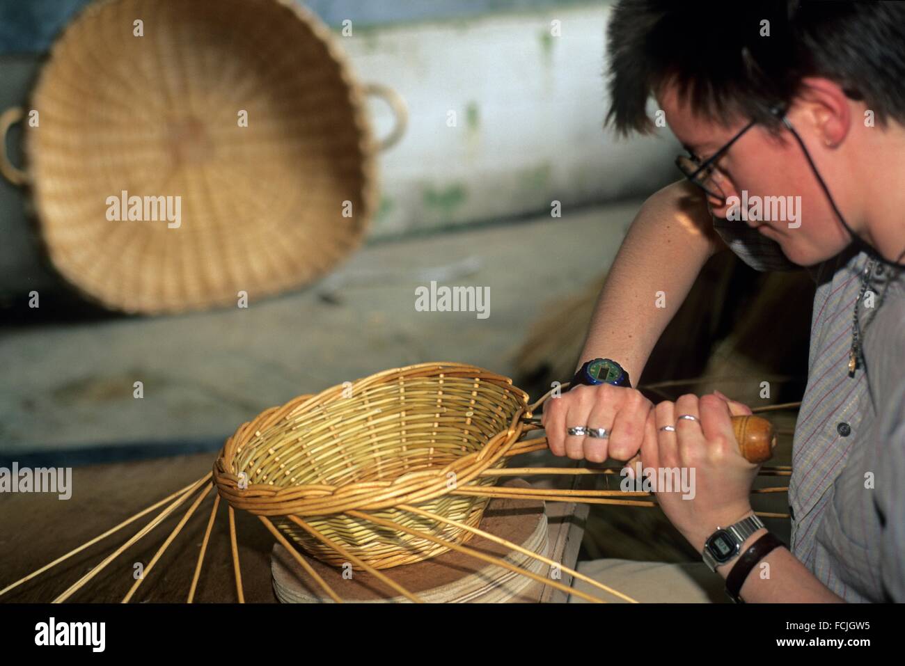 Basket maker woman hires stock photography and images Alamy